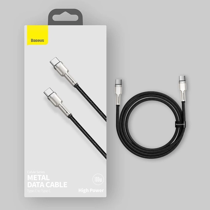 Baseus Cafule Series Metal Data USB-C / USB-C PD QC SCP 100W 5A 2 m Kabel - Grün