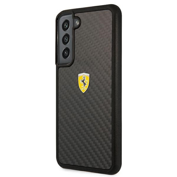 Coque FERRARI Samsung Galaxy S22 On Track Real Carbon Black Hard Hardcase