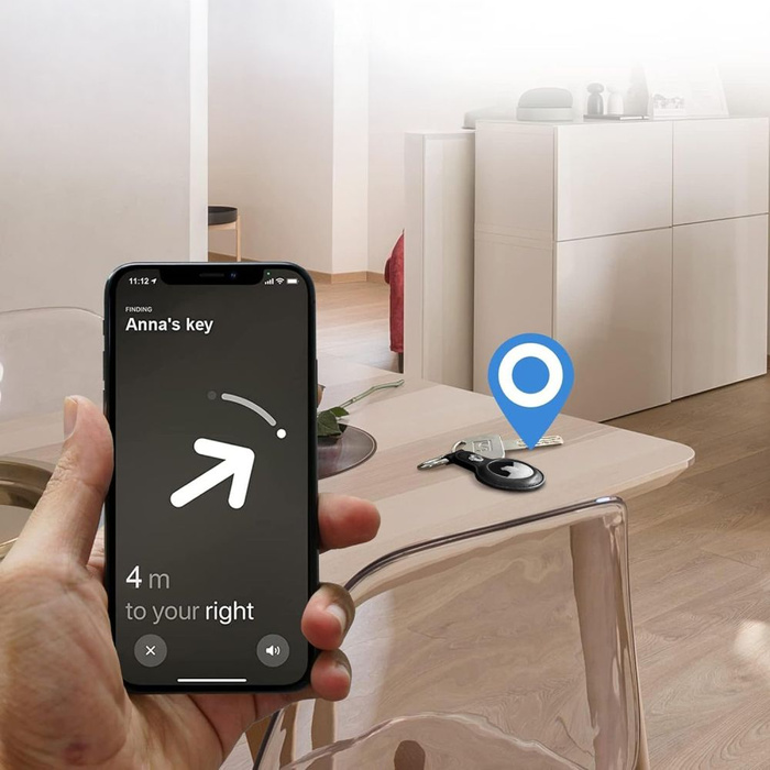 TECH-PROTECT NATURALFIT APPLE AIRTAG 1 / 2 BLACK