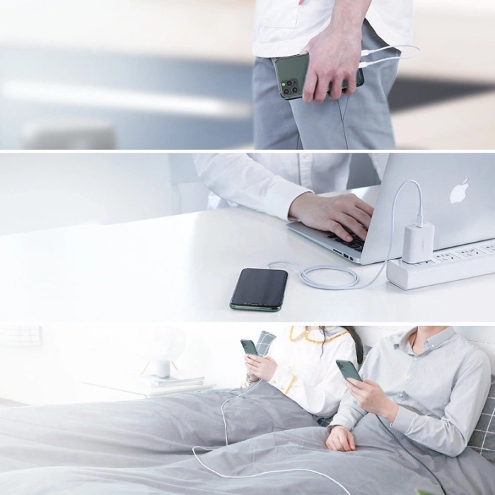 Ugreen US171 Lightning - USB-C MFi PD cable 20W 3A 480Mb/s 0.5m - white