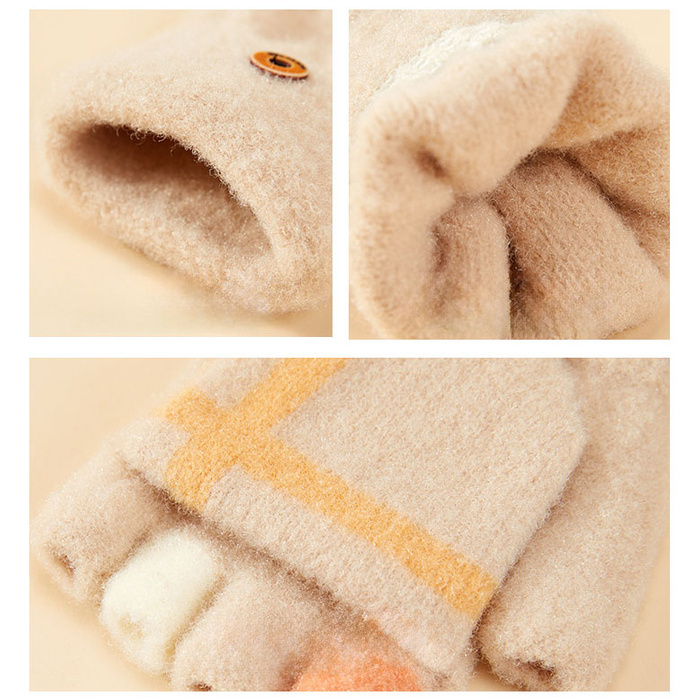 Gants de téléphone hiver femme/enfant - rose