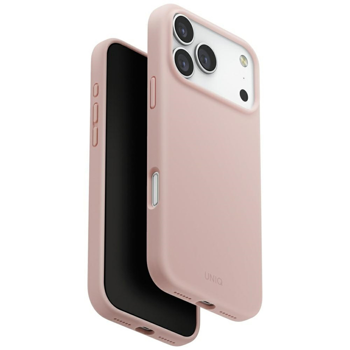 Etui UNIQ Lino do iPhone 17 Pro Max      Magclick Charging różowy