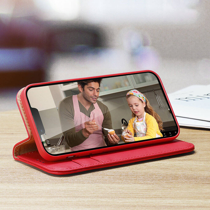 Peněženka Dux Ducis Hivo iPhone 15 Plus s RFID blokováním - hnědá