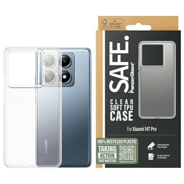 SAFE by PanzerGlass Xiaomi 14T Pro        Hardcase przeźroczysty/clear SARTPUCG58319