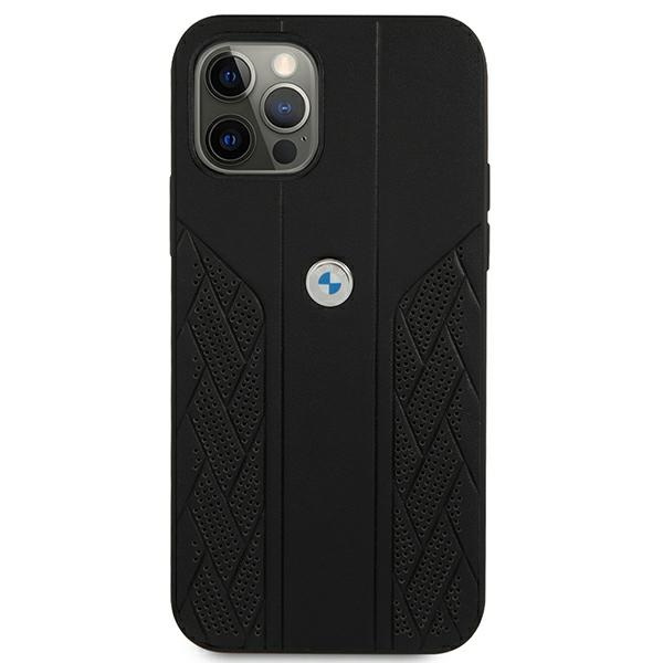  BMW   12 Pro Max Curve Leather Perforate Black Hardcase