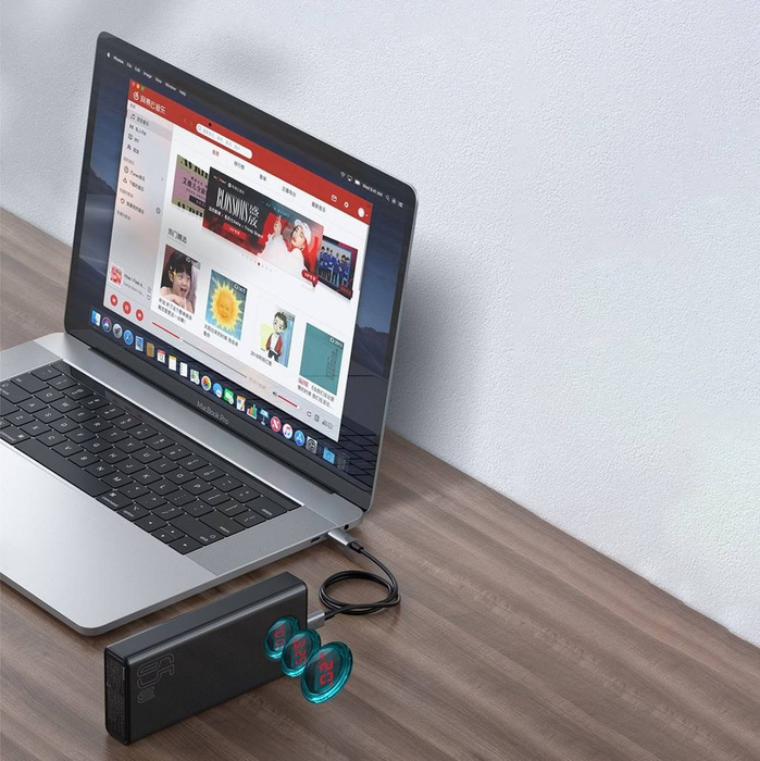 Baseus Amblight power bank 65W 30000mAh Overseas Edition blanco (PPLG000102)
