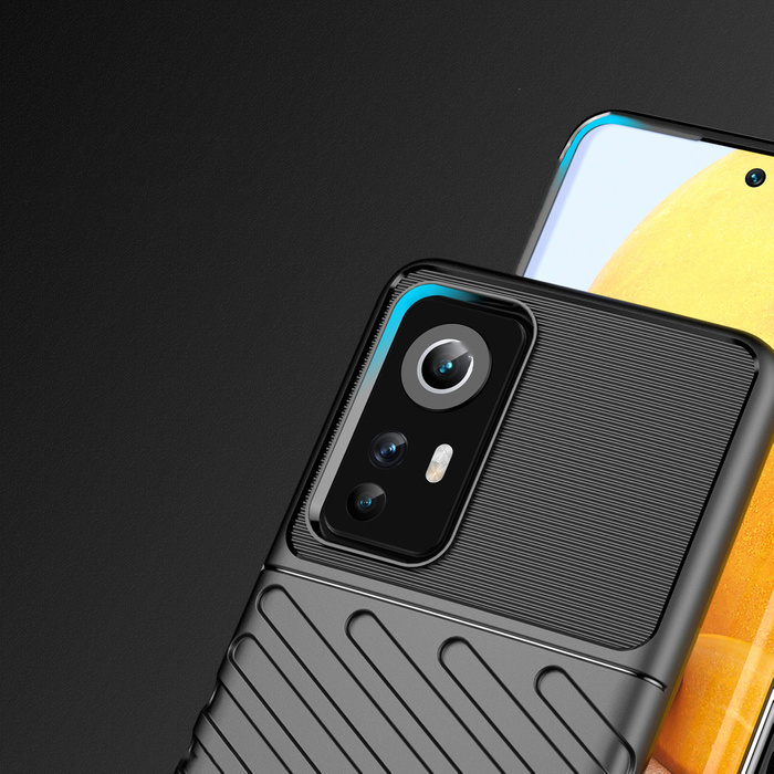 Thunder Case Flexible armored cover for Xiaomi 12/12X black