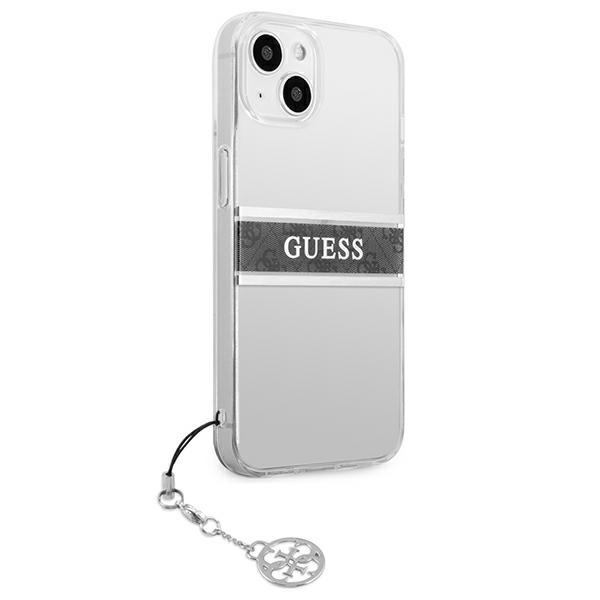  GUESS   13 Mini 4G Correa Gris Encanto Estuche rígido transparente