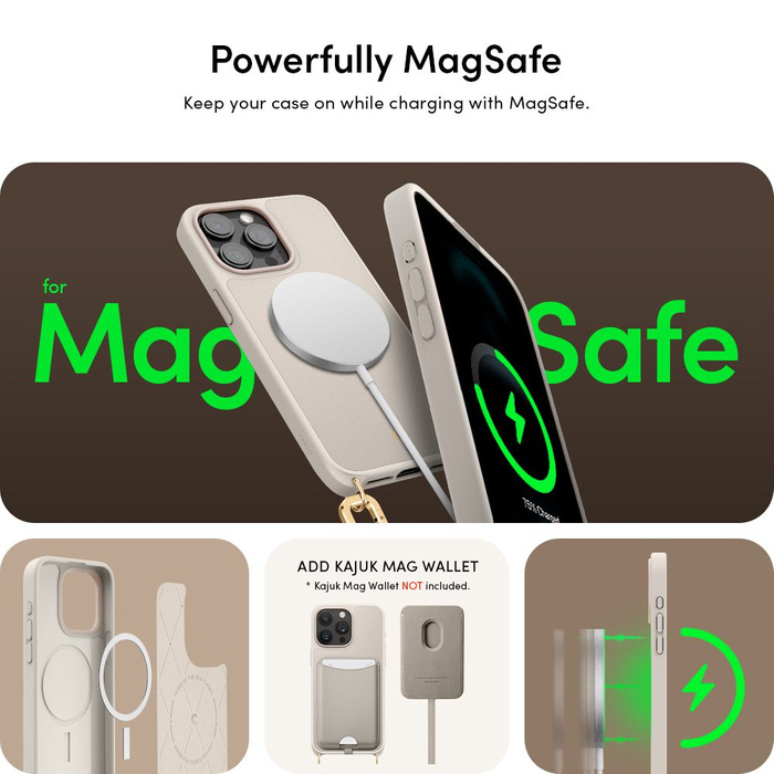 Coque iPhone 15 Pro Max Spigen Cyrill Classic Charm Mag MagSafe Cream Case