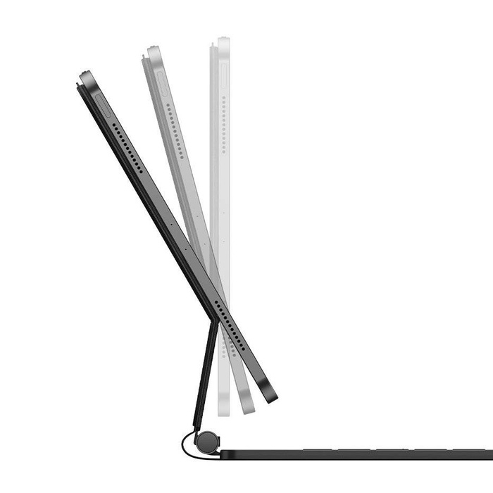 Custodia magnetica Baseus Brilliance tastiera wireless con display iPad Pro 11'' (2018/2020/2021) / iPad Air 4 10.9'' / iPad Air 5 10.9'' / iPad 10 10.9'' (2022) grigio