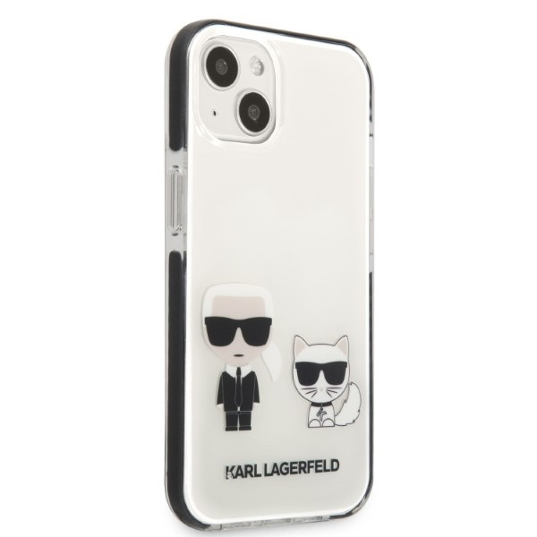 Case Karl Lagerfeld Klhcp13stpekcw iPhone 13 Mini 5.4" Hardcase White/white Karl&amp;choupette Case