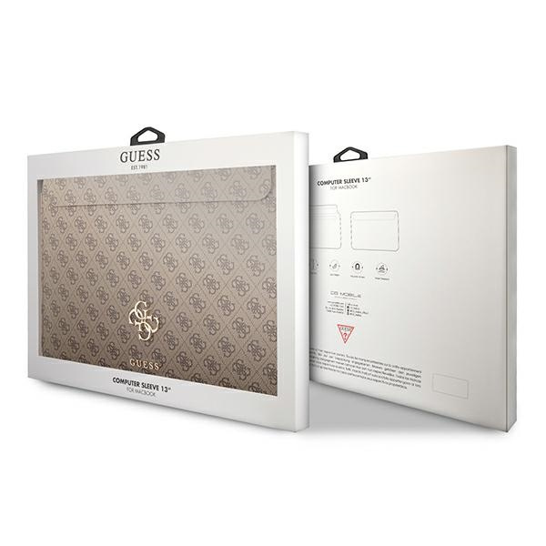 Coque GUESS Laptop Tablet 13 Sleeve 4G Big Logo Brown Case