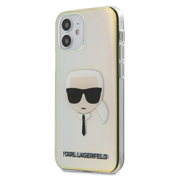 Cover Karl Lagerfeld Apple iPhone 12 Mini Iridescent Karl's Head Opal Case