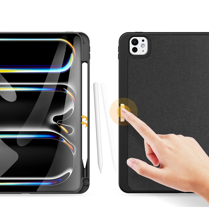 Dux Ducis Domo Flip- und Smart-Schlafhülle für iPad Pro 11&quot; 2024 - Schwarz