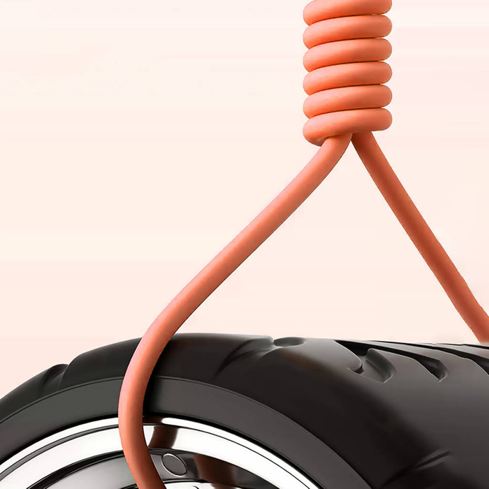 Angled cable USB-C - Lightning 30W 1m rotation 180° Dudao - orange