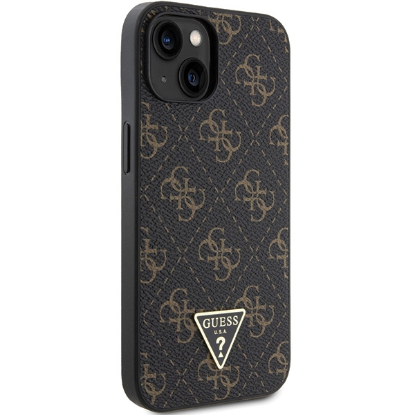 Etui Guess GUHCP15MPG4GPK iPhone 15 Plus / 14 Plus 6.7" czarny/black hardcase 4G Triangle Metal Logo Case