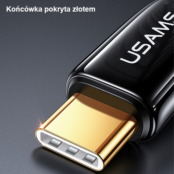 USAMS Kabel opletený kabel U82 USB-C na USB-C 1,2 m 240W PD 3.1 Fast Charging černý/černý SJ580USB01 (US-SJ580)
