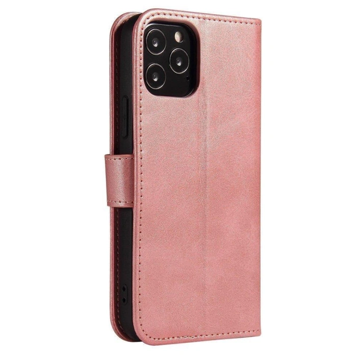 Magnet Case elegancki futerał etui pokrowiec z klapką i funkcją podstawki Xiaomi Redmi Note 11S / Note 11 różowy