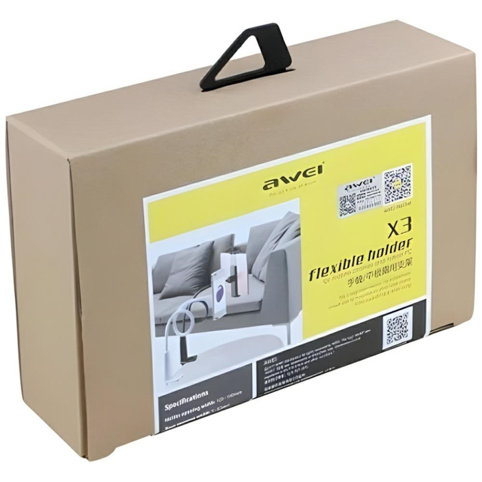 Držiak Stôl AWEI pre Telefón X3 4-10.5 Long Arm Black