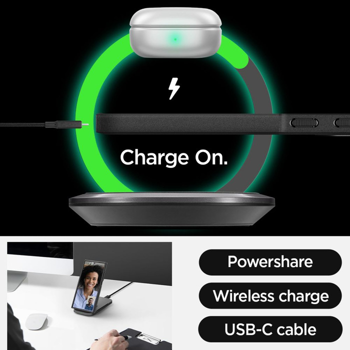 Funda Spigen Core Armor Samsung Galaxy S24 Ultra MATTE Negro Case