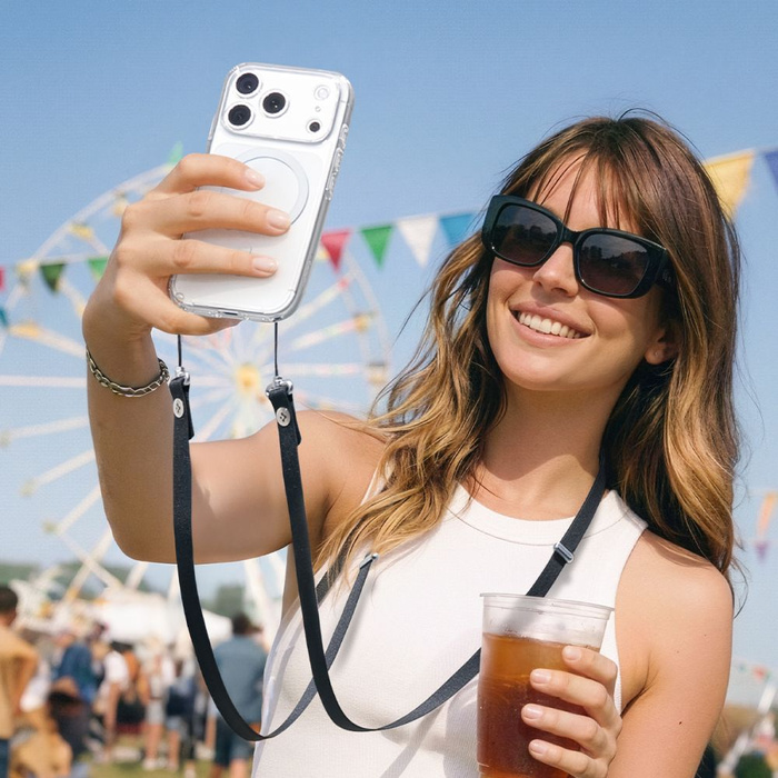 Spigen DA30L LANYARD STRAP CROSSBODY BLACK