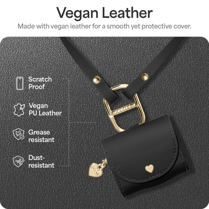 Funda Spigen Apple MINI BOLSA CYRILL AIRPODS 4 NEGRO