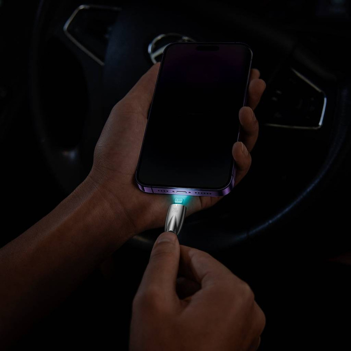 Baseus Glimmer Series cable with fast charging USB-C - Lightning 480Mb/s PD 20W 1m black