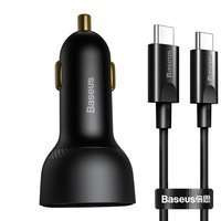 Baseus Superme caricabatteria rapido da auto USB / USB Typ C 100W PPS Quick Charge Power Delivery + cavo USB Typ C 100W (20V/5A) 1m nero (TZCCZX-01)