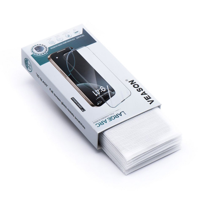 Szkło Hartowane 6D Pro Veason Glass (SET 10in1) - do Iphone 7 / 8 / SE 2020 / SE 2022 czarny