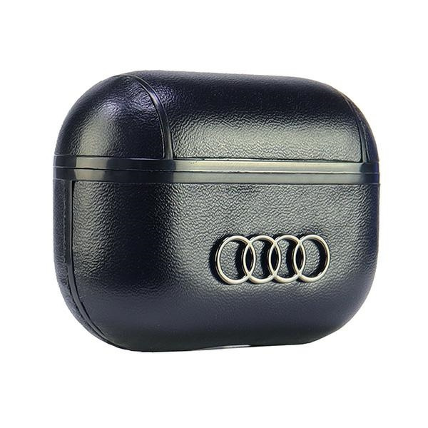 Audi Leather Big Logo AirPods Pro 2cover czarny/black AU-APP2-GT/D3-BK