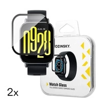 Wozinsky Full Glue gehärtetes Glas für Xiaomi Redmi Watch 4 (2 Stück)