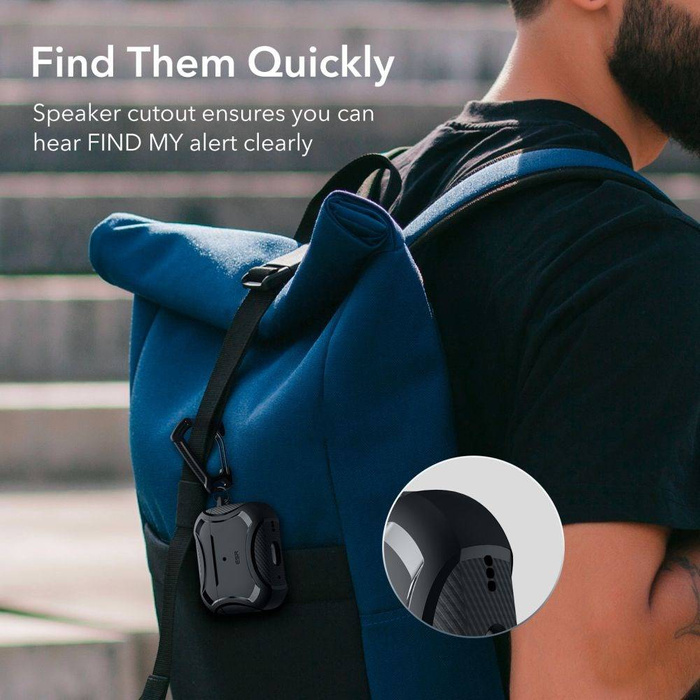 Esr Cyber Armor Halolock MagSafe Apple Airpods Pro 1 / 2 Black