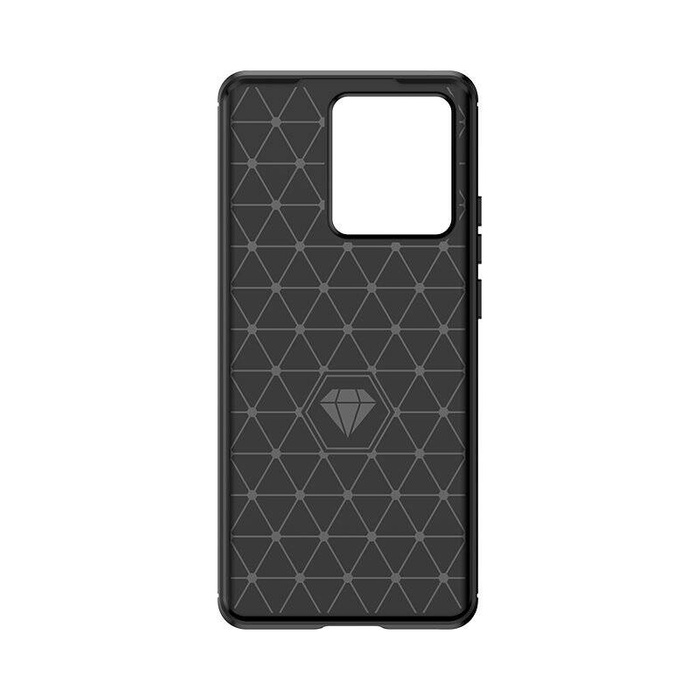 Silikonové pouzdro Carbon Case pro Motorola Edge 40 - černé