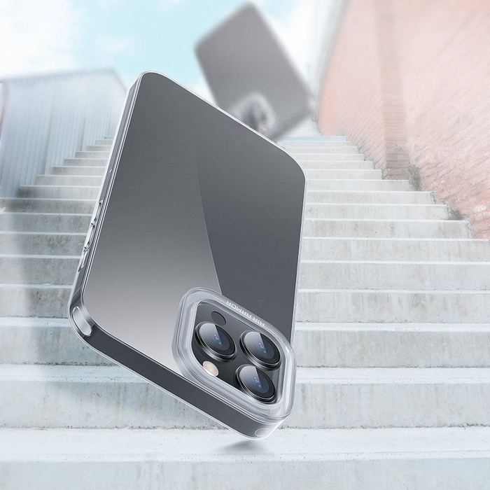 Baseus Simple Series Custodia trasparente Custodia in gel iPhone 13 Pro Max trasparente (ARAJ000202)