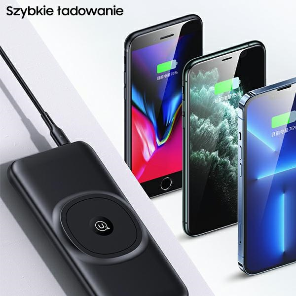 USAMS Powerbank PB62 10000mAh 20W QC3.0+PD Magnetic Wireless Fast Charge ne blau/blau 10KCD17104 (US-CD171)