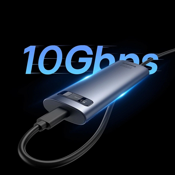 Alloggiamento SSD Baseus FlyJoy Series M.2 NVMe / M.2 SATA 10 Gb/s - grigio