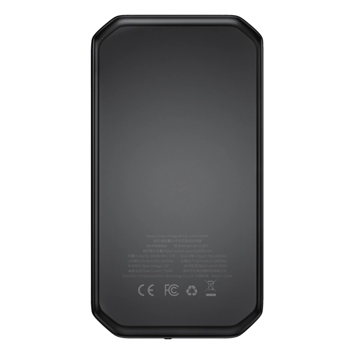 Baseus Super Energy Air Series Auto-Starthilfe (10000 mAh, 1000 A Spitzenstrom) Cluster Schwarz