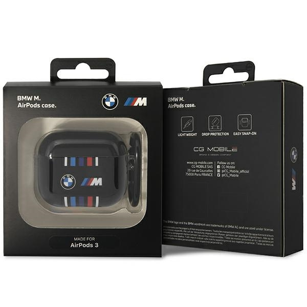 BMW BMA322SWTK AirPods 3rd gen Abdeckung schwarz/schwarz Mehrfarbige Linien