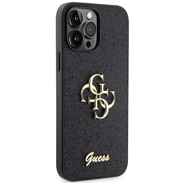 Guess GUHCP13XHG4SGK iPhone 13 Pro Max 6.7" black/black hardcase Glitter Script Big 4G