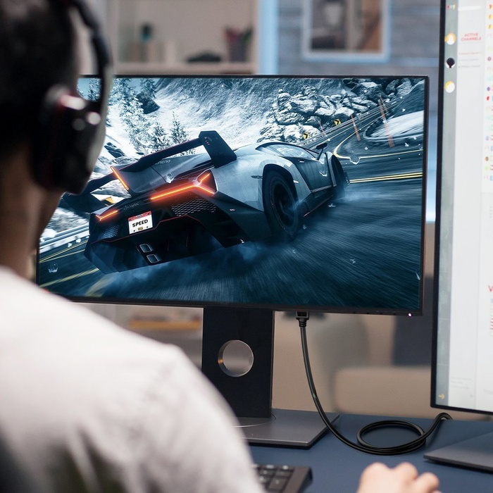 Kábel sieťový kábel Ugreen NW107 RJ45/Cat 7 STP 5 m - čierny