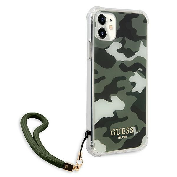 Cover GUESS Apple iPhone 11 Camo Collection Khaki Hardcase CASE