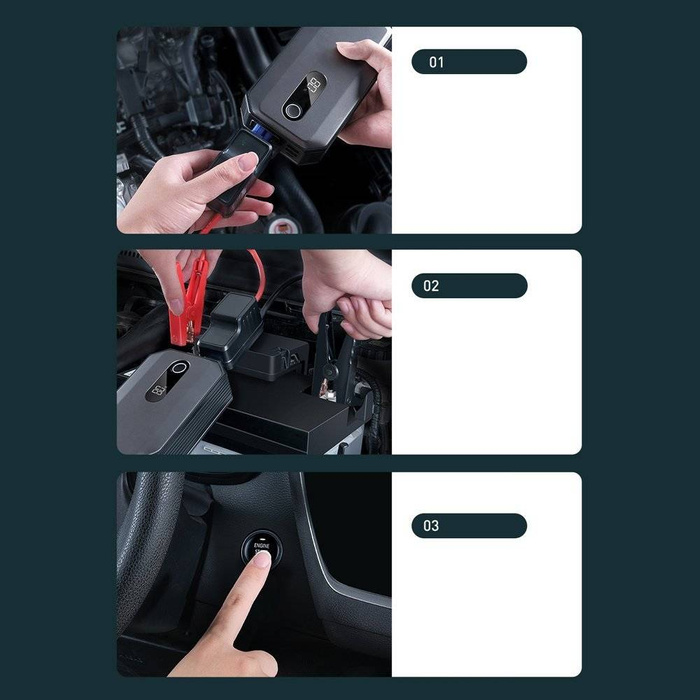 Baseus Super Energy Max Car Jump Starter（20000mAh,Peakcurrent2000A）Black