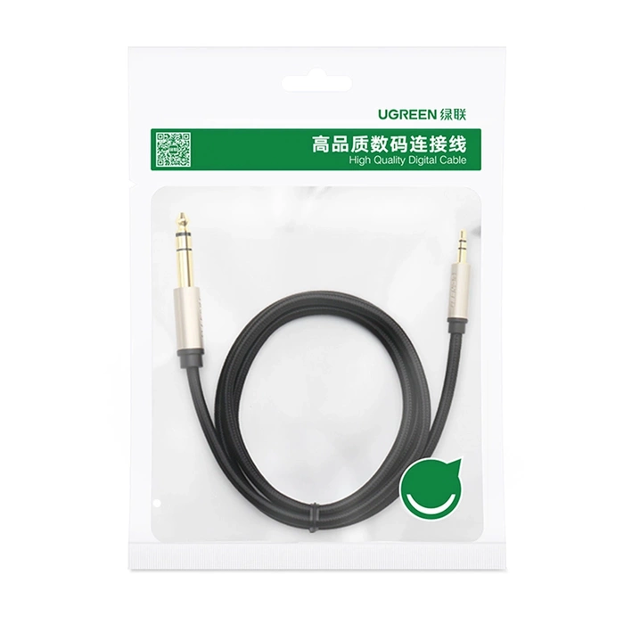 Cable UGREEN Jack 3.5 mm For TRS 6.35 mm AV127 3m Gray