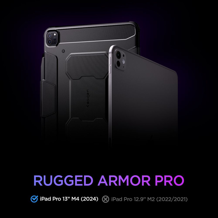 Spigen Rugged Armor IPad "PRO" PRO 13 7 / 2024 NEGRO