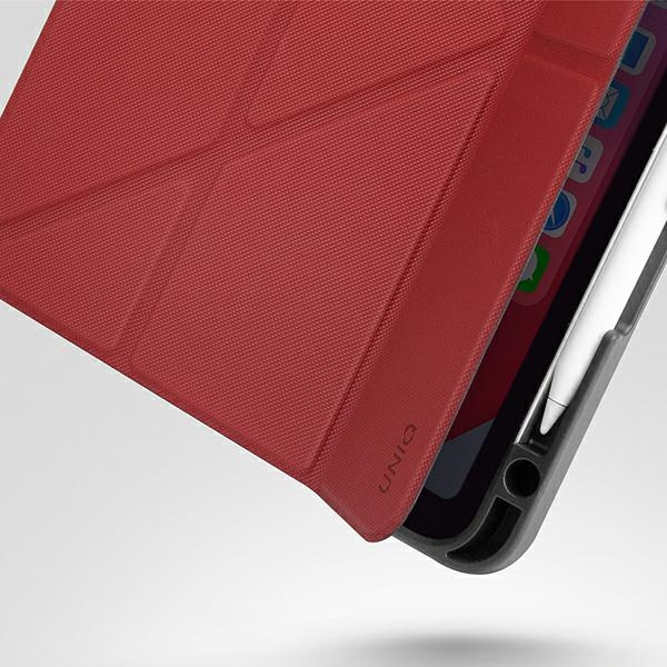 Uniq Hülle für Transforma Rigor iPad Air 10,9 (2020) rot / korallenrot Atnimicrobial