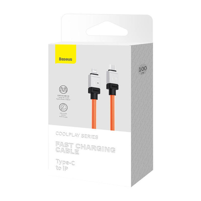 Kabel szybko ładujący USB-C Baseus 1m (pomarańczowy)