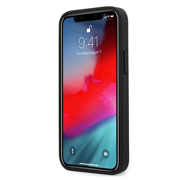 Hülle FERRARI Apple iPhone 12 mini Off Track Gesteppt Schwarz Hardcase