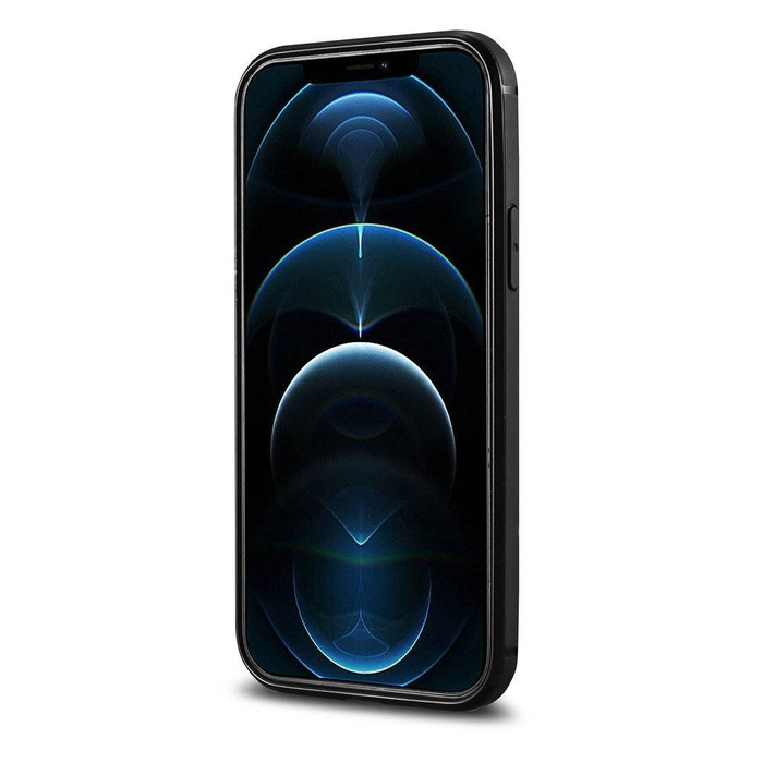 iCarer Leather Oil Wax case covered with natural leather for iPhone 12 mini black (ALI1204-BK)