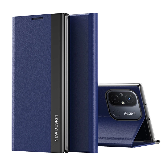 [B WARE] Sleep Case Pro Hülle für Xiaomi Redmi Note 12 Pro / Poco X5 Pro 5G mit Klappständer blau