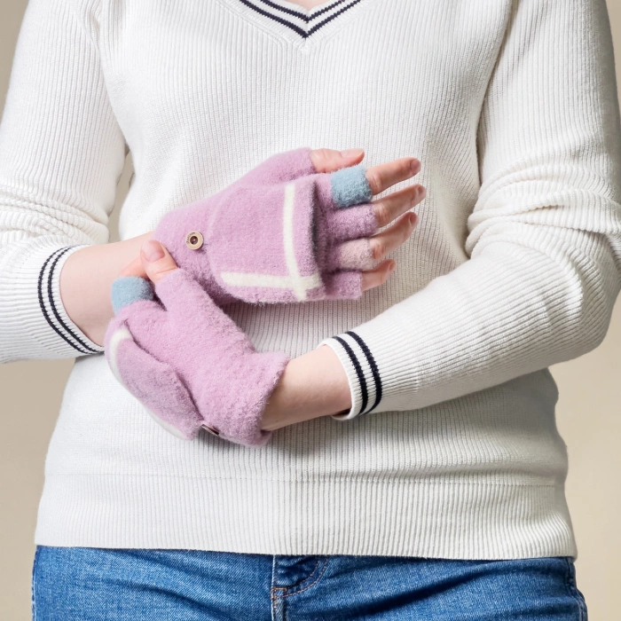 Guantes telefónicos de invierno para mujer/niño - rosa